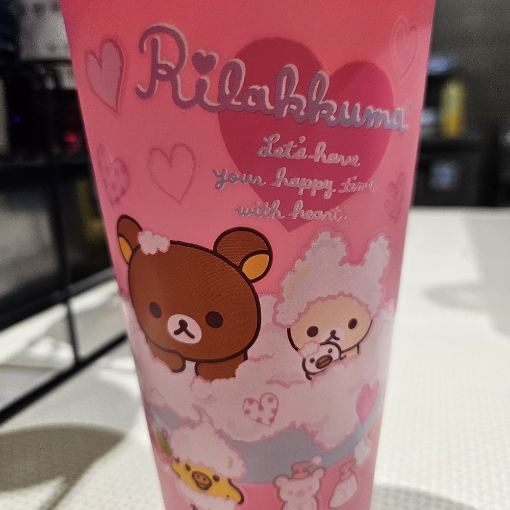 Rilakkuma Pink Heart Drinkware
